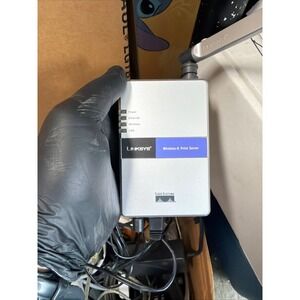 Linksys‎ Wireless-G Print Server WPS54G Cisco Systems with Power Adapter & Cable